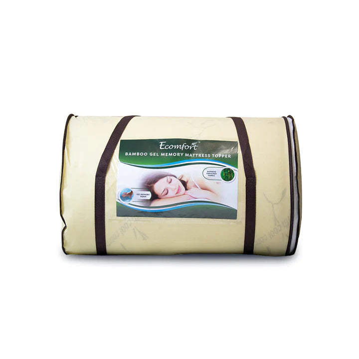 Bamboo Mattress Topper | Gel Memory Foam Topper